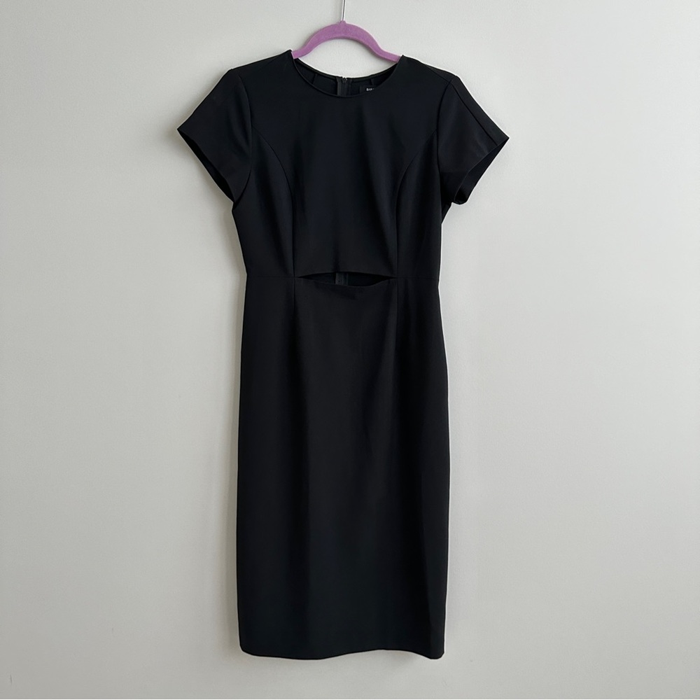 Aritzia Babaton Black Cutout Pencil Dress